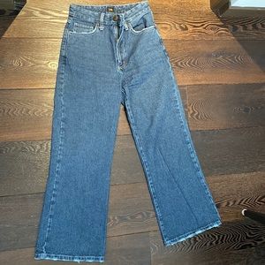Wide leg Lee jeans with stripe detail